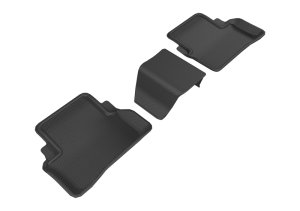Mercedes-Benz E-Class Sedan Floor Mats - Rear - 3D MAXpider - KAGU Series - Black - `17-`19 Mercedes-Benz E-Class Sedan Floor Mats - Rear - 3D MAXpider - KAGU Series - Black - `17-`19